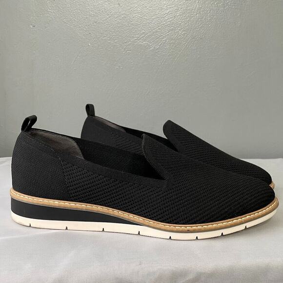 Kelly & Katie Womens Size 11 Dark Black Slip on Aerin Knit Loafers Shoes Comfort - Picture 2 of 11